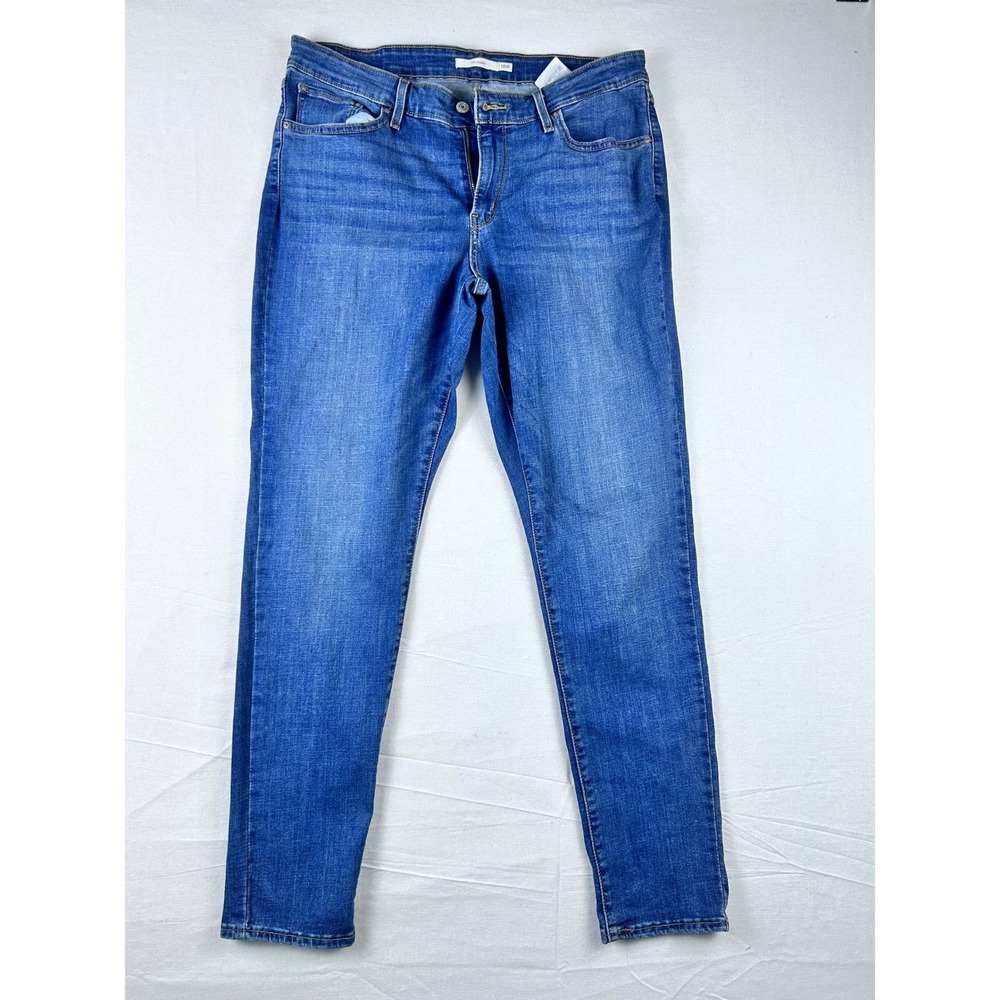 Levis 711 Skinny Jeans Womens 18W Medium Wash Blue Denim Mid Rise Stretch